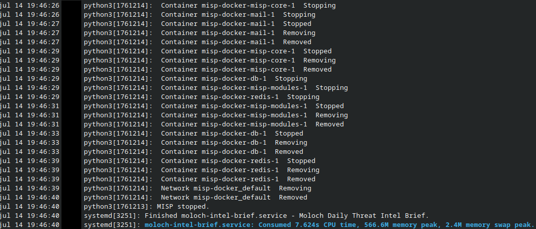 journalctl — feed fetch, pull, and brief write